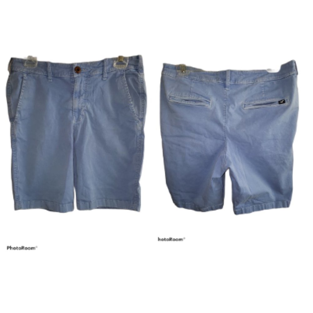 Hollister - Light Blue Classic Fit Shorts Size 31